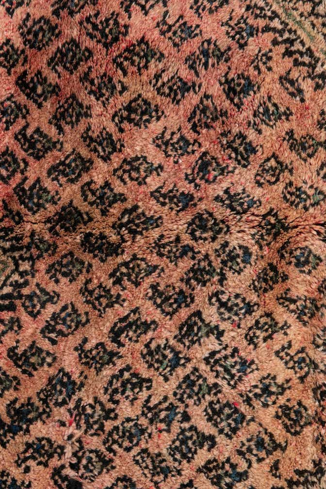 3' 9 x 4' 7 Hand Knotted Ultra Vintage Persian Wool Square Rug