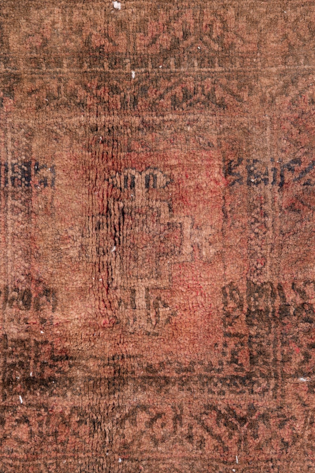 3' 3 x 3' 8 Hand Knotted Ultra Vintage Persian Wool Square Rug