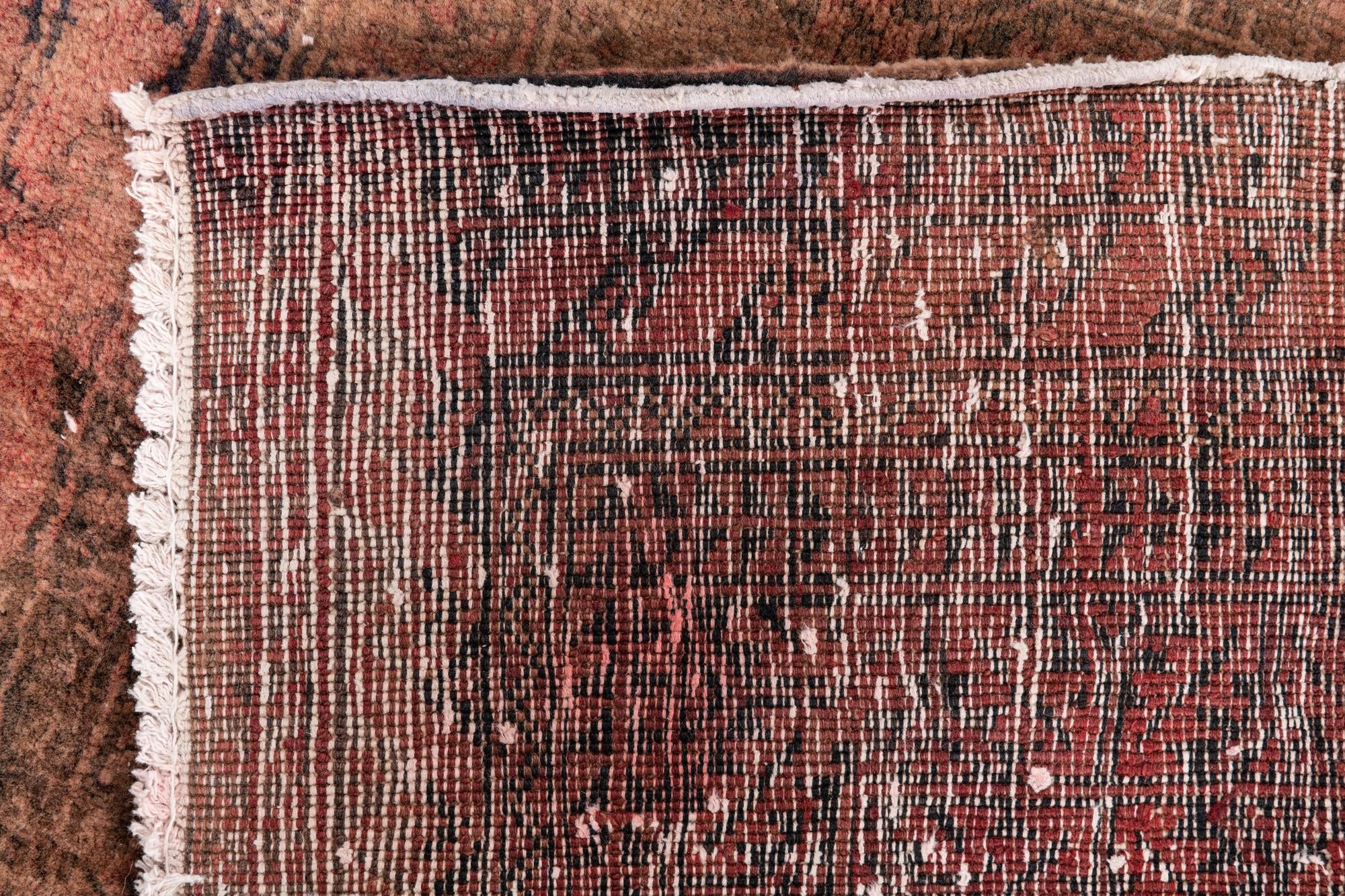 3' 3 x 3' 8 Hand Knotted Ultra Vintage Persian Wool Square Rug