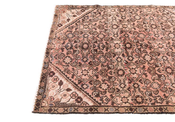 Detail image of 4' 1 x 4' 10 Hand Knotted Ultra Vintage Persian Wool Square Rug
