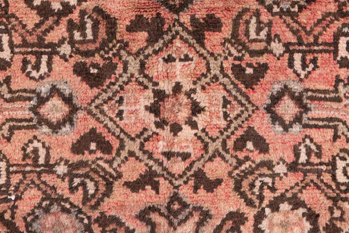 4' 1 x 4' 10 Hand Knotted Ultra Vintage Persian Wool Square Rug