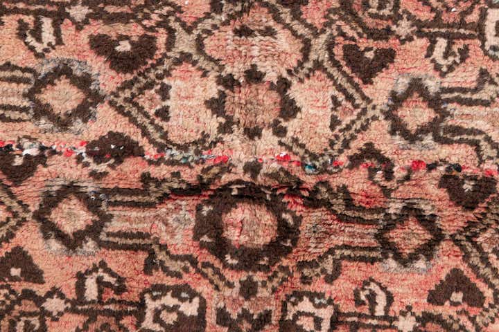 4' 1 x 4' 10 Hand Knotted Ultra Vintage Persian Wool Square Rug