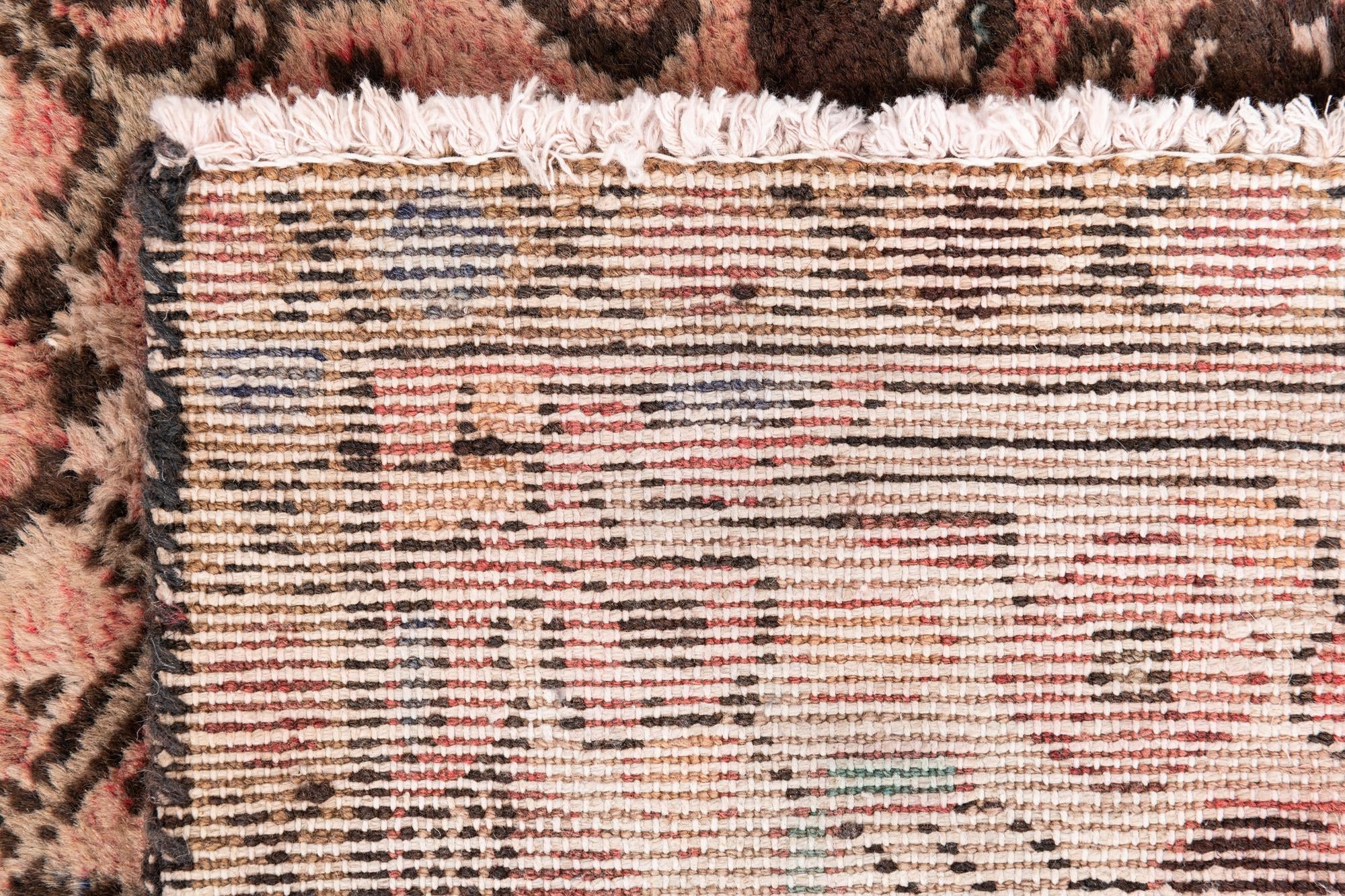 4' 1 x 4' 10 Hand Knotted Ultra Vintage Persian Wool Square Rug