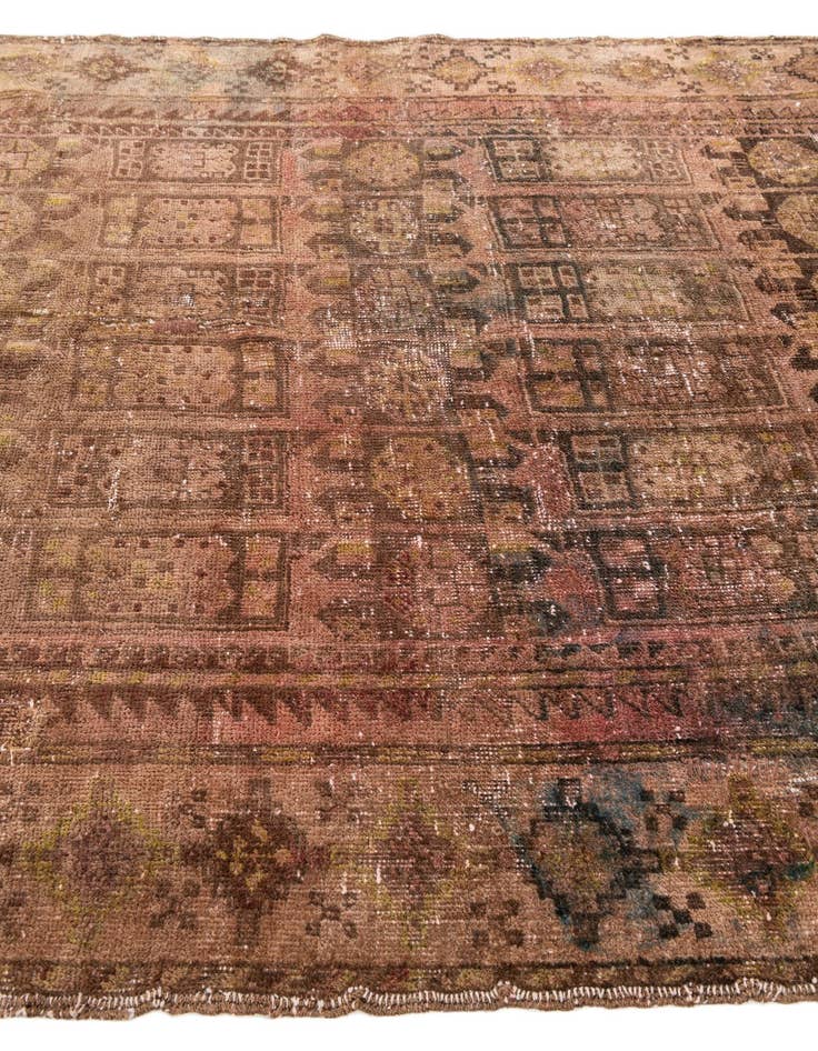 Detail image of 5' 5 x 6'  Hand Knotted Ultra Vintage Persian Wool Square Rug