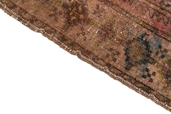 5' 5 x 6' Hand Knotted Ultra Vintage Persian Wool Square Rug