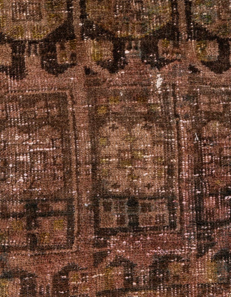 Detail image of 5' 5 x 6'  Hand Knotted Ultra Vintage Persian Wool Square Rug