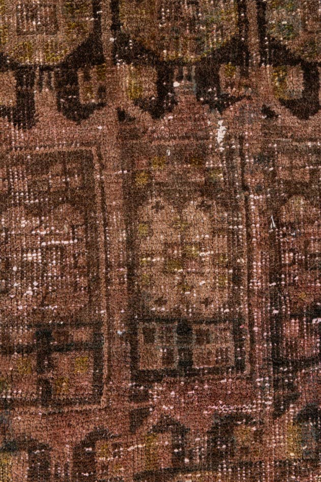 Detail image of 5' 5 x 6' Hand Knotted Ultra Vintage Persian Wool Square Rug