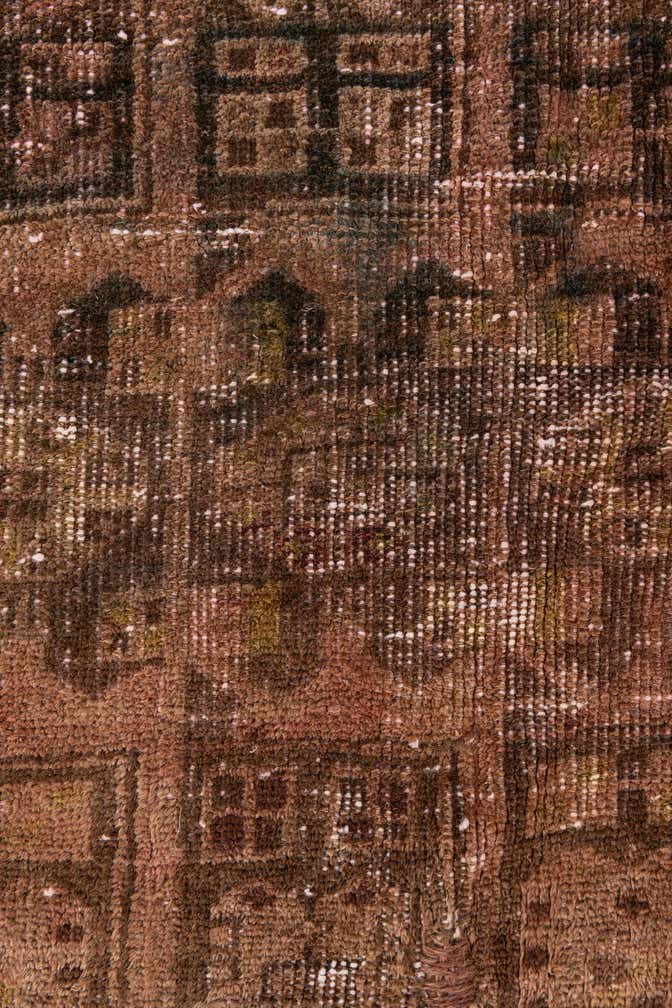 5' 5 x 6' Hand Knotted Ultra Vintage Persian Wool Square Rug