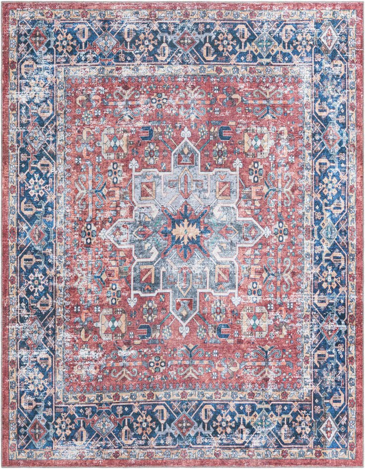 Detail image of 7' 10 x 7' 10 Washable Yara Square Rug