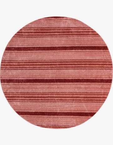 Rusty Pink Rose Gemstone Round Rug