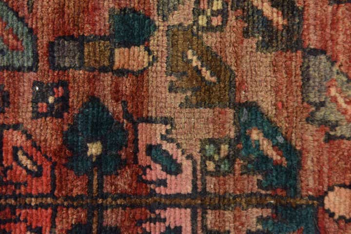 4' x 10' Hand Knotted Hossainabad Persian Wool Runner Rug