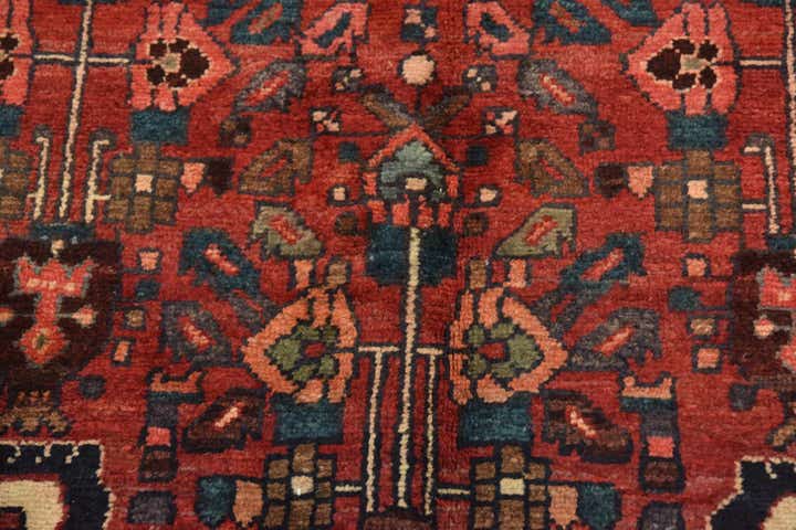 4' x 10' Hand Knotted Hossainabad Persian Wool Runner Rug