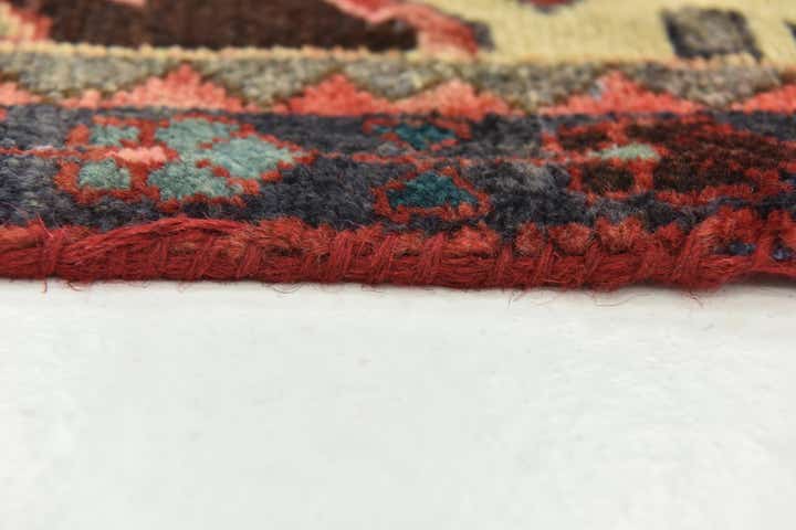 4' x 10' Hand Knotted Hossainabad Persian Wool Runner Rug