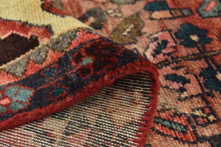 4' x 10' Hand Knotted Hossainabad Persian Wool Runner Rug