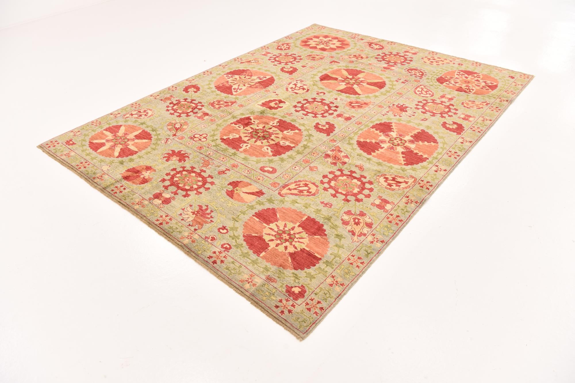 6' 8 x 8' 11 Hand Knotted Ariana Ziegler Oriental Rug