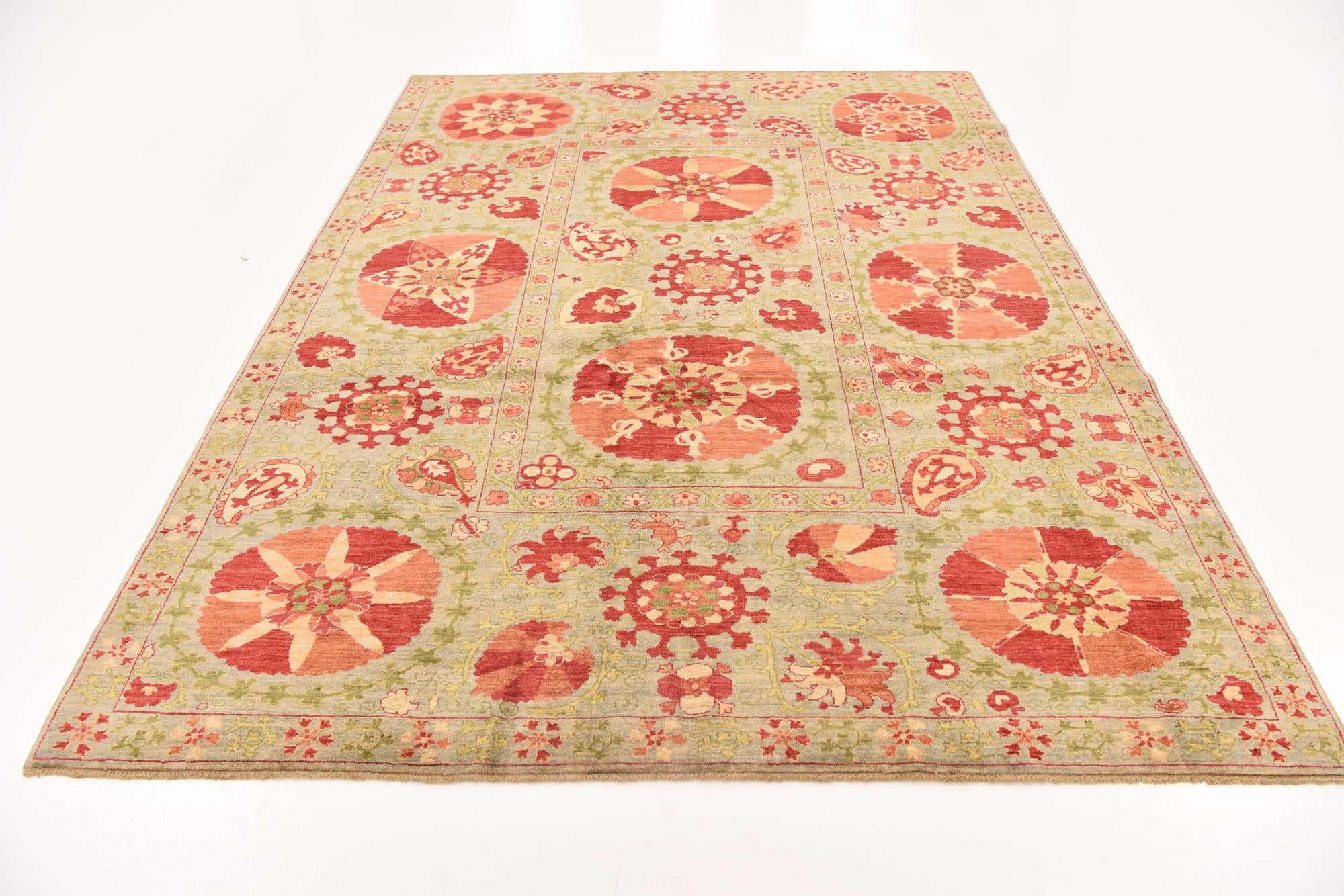 6' 8 x 8' 11 Hand Knotted Ariana Ziegler Oriental Rug