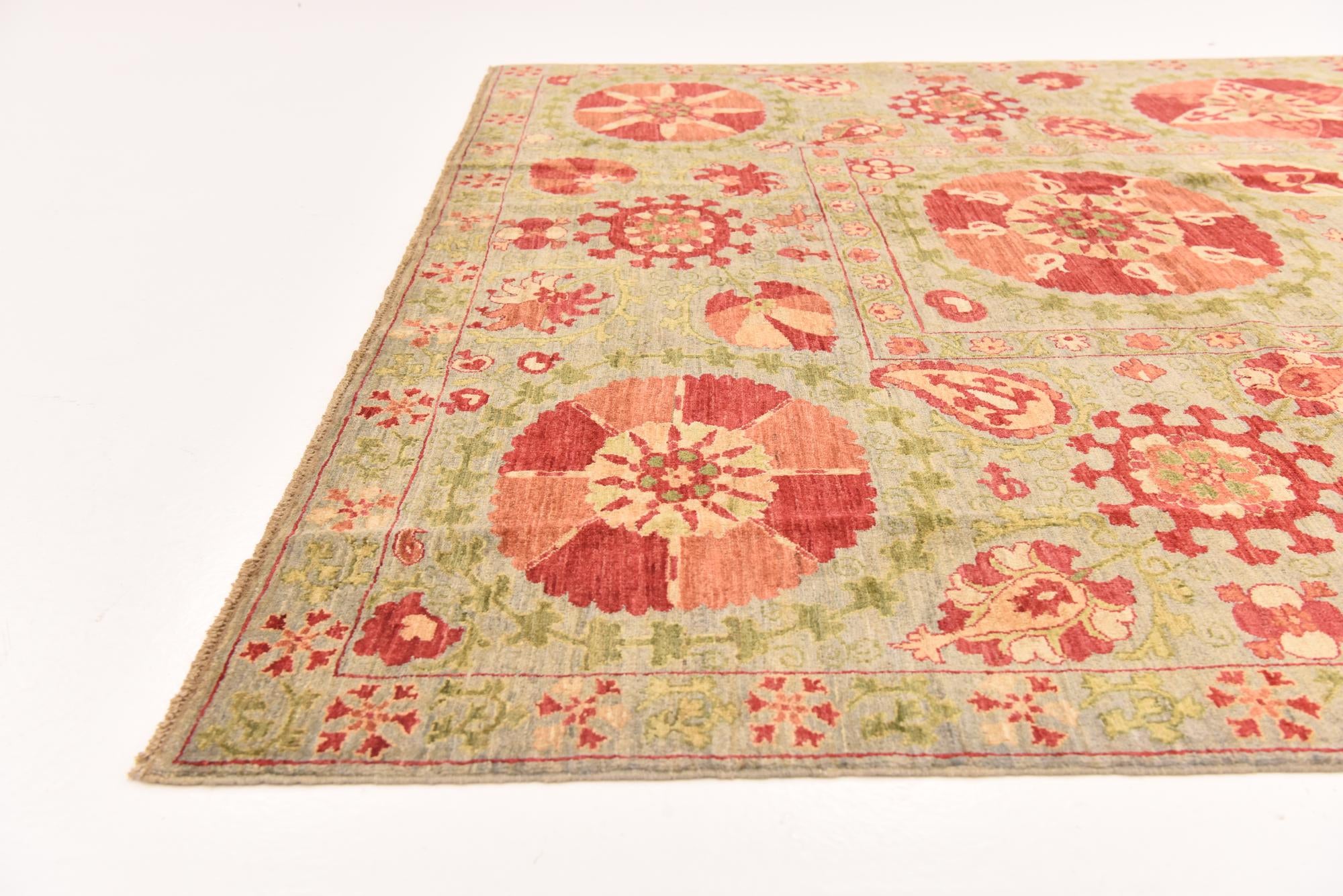 6' 8 x 8' 11 Hand Knotted Ariana Ziegler Oriental Rug