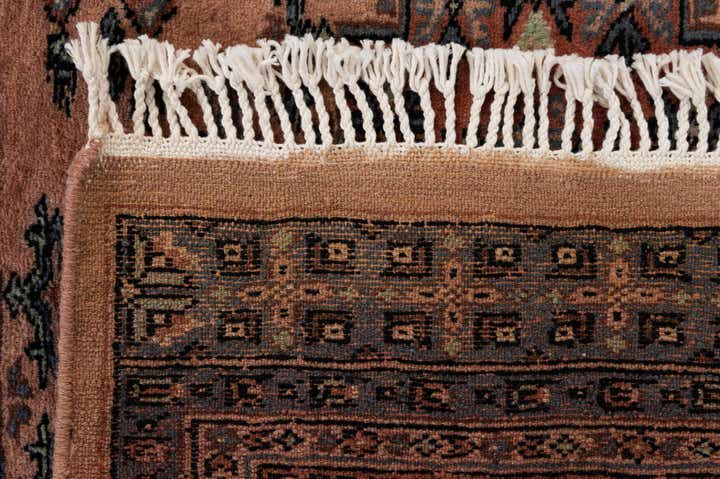 4' 4 x 5' 11 Hand Knotted Bokhara Oriental Wool Rug
