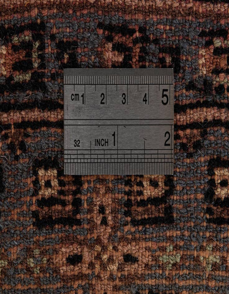 Detail image of 4' 4 x 5' 11  Hand Knotted Bokhara Oriental Wool Rug