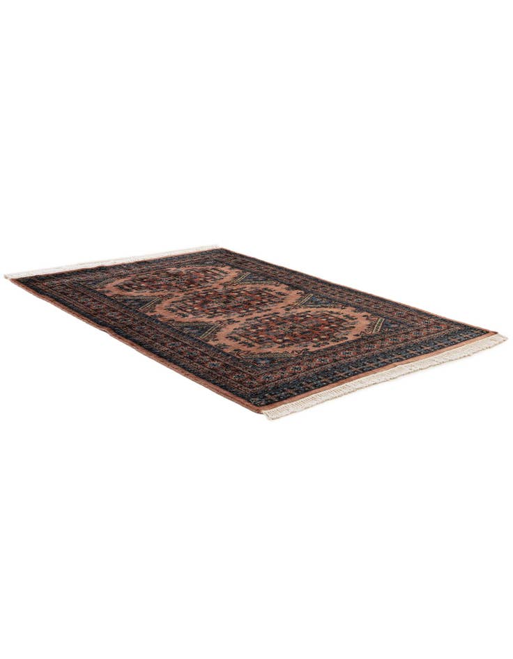 Detail image of 4' 4 x 5' 11 Hand Knotted Bokhara Oriental Wool Rug