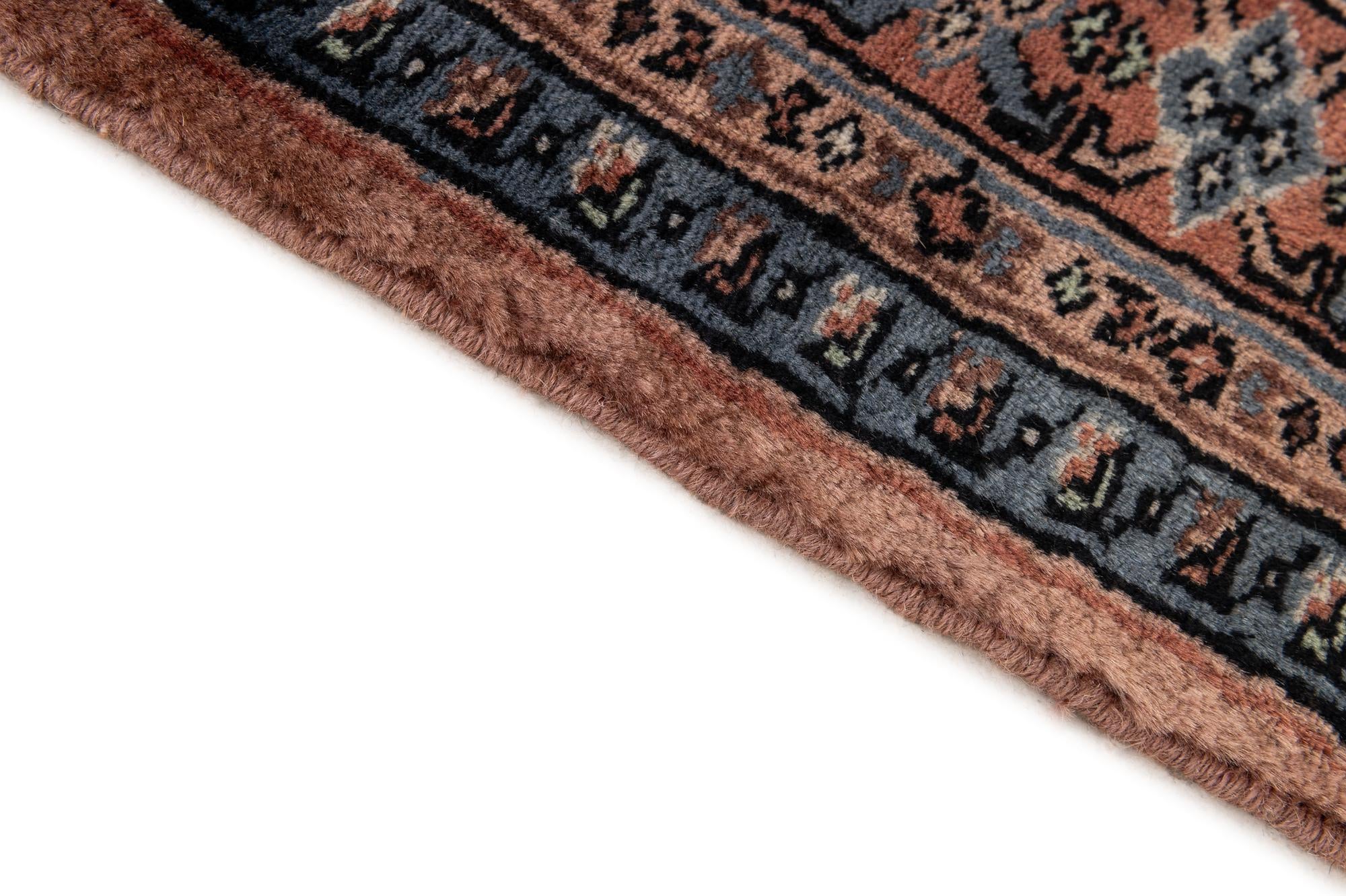 4' 4 x 5' 11 Hand Knotted Bokhara Oriental Wool Rug
