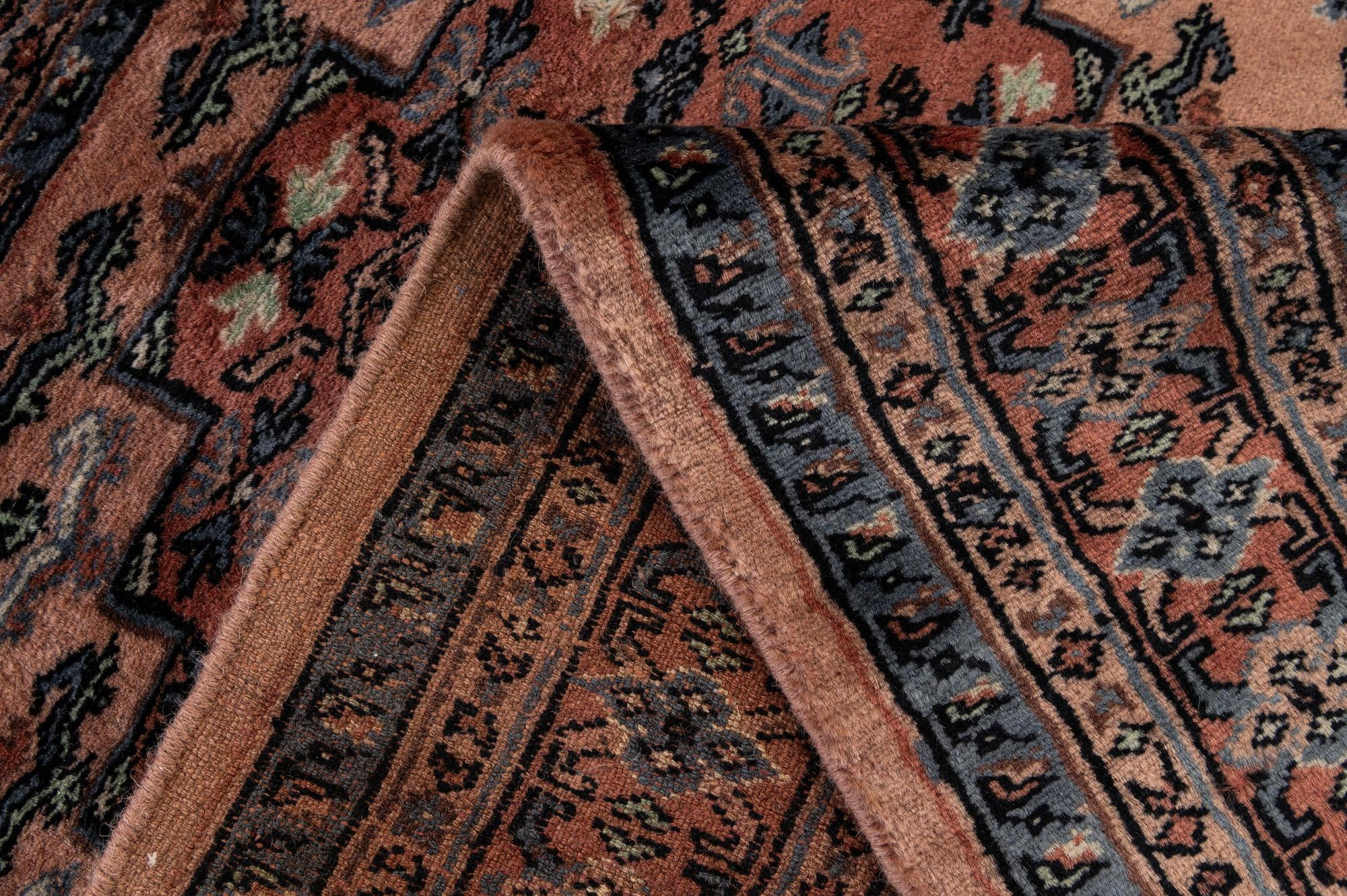 4' 4 x 5' 11 Hand Knotted Bokhara Oriental Wool Rug