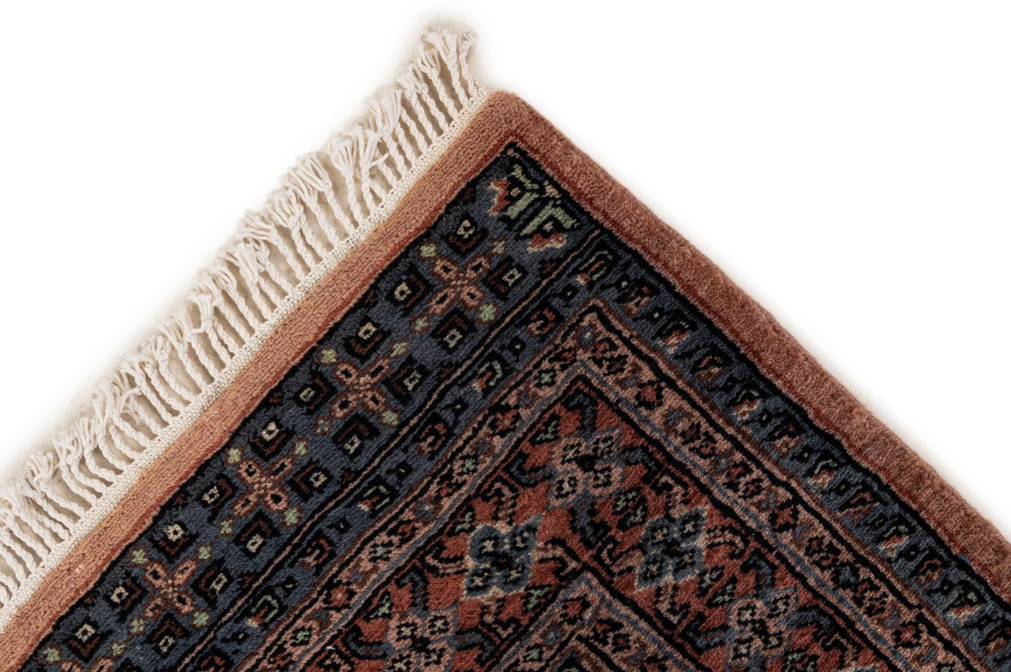 4' 4 x 5' 11 Hand Knotted Bokhara Oriental Wool Rug
