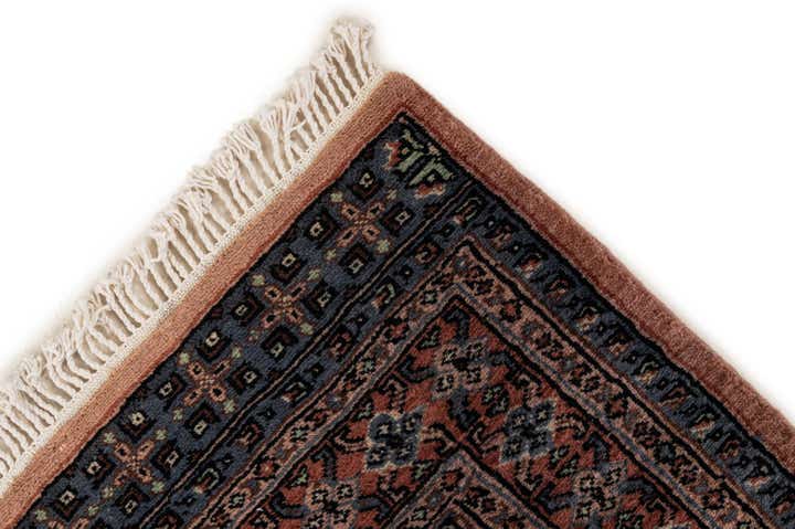 4' 4 x 5' 11 Hand Knotted Bokhara Oriental Wool Rug