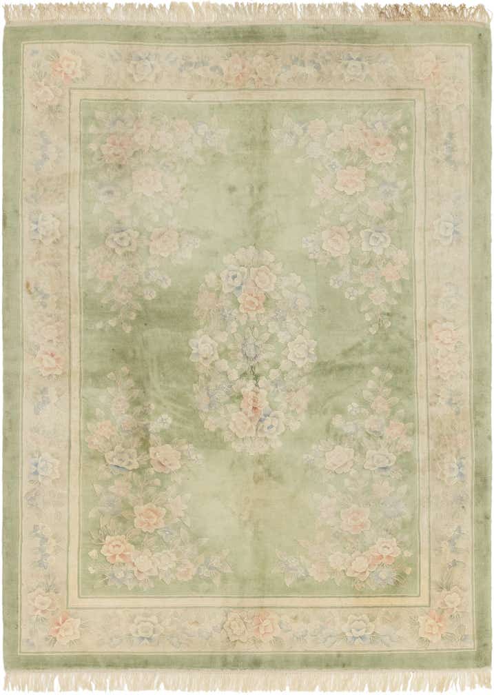 5' 6 x 7' 5 Hand Knotted Carved Pekin Rug