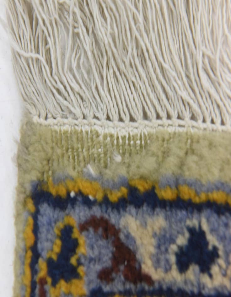 Detail image of 9' x 12' 9 Hand Knotted Kashan Persian Wool Rug