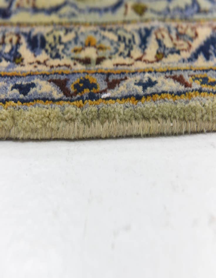 Detail image of 9' x 12' 9 Hand Knotted Kashan Persian Wool Rug