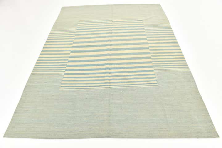 5' 10 x 7' 8 Hand Woven Kilim Modern Wool Rug