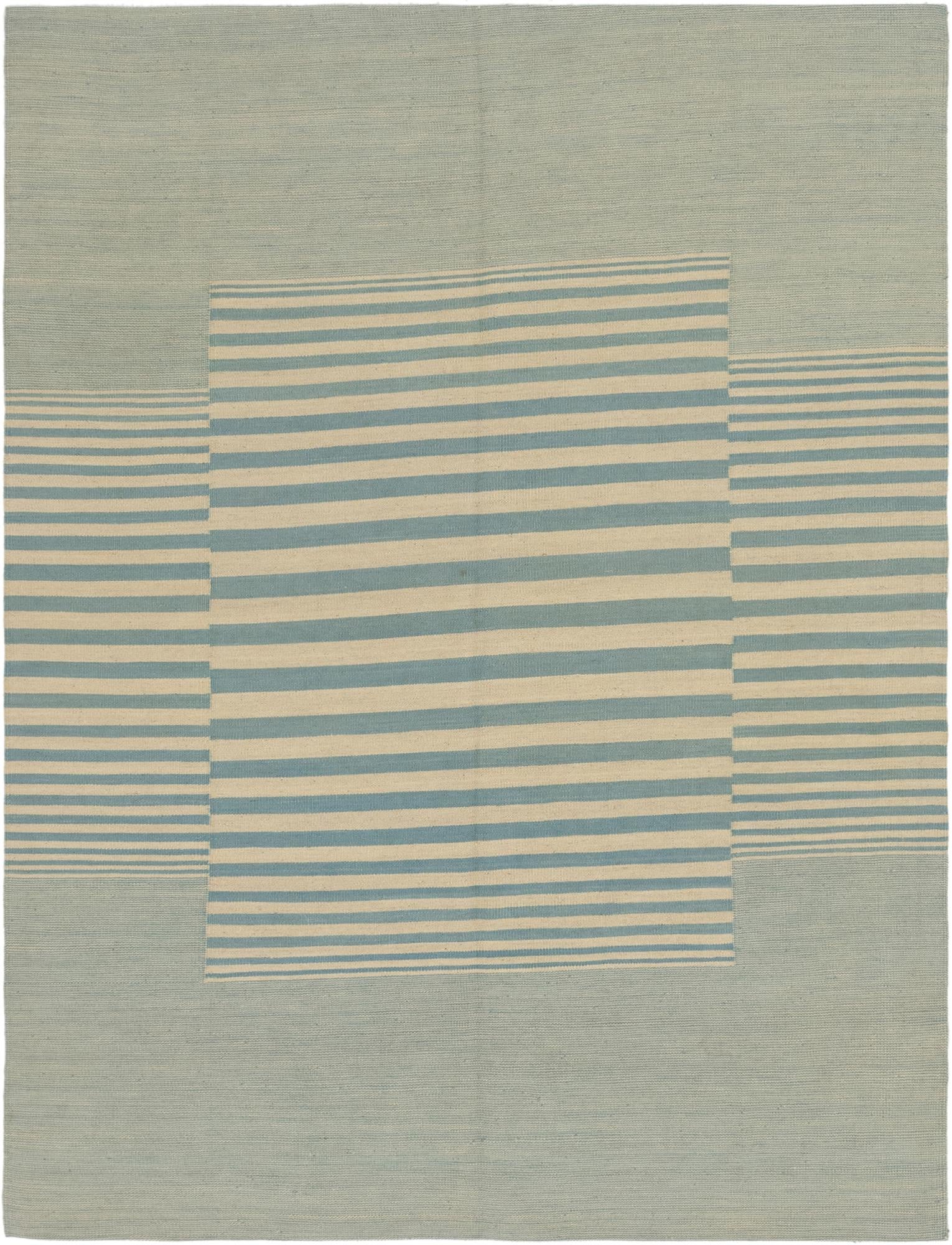5' 10 x 7' 8 Hand Woven Kilim Modern Wool Rug