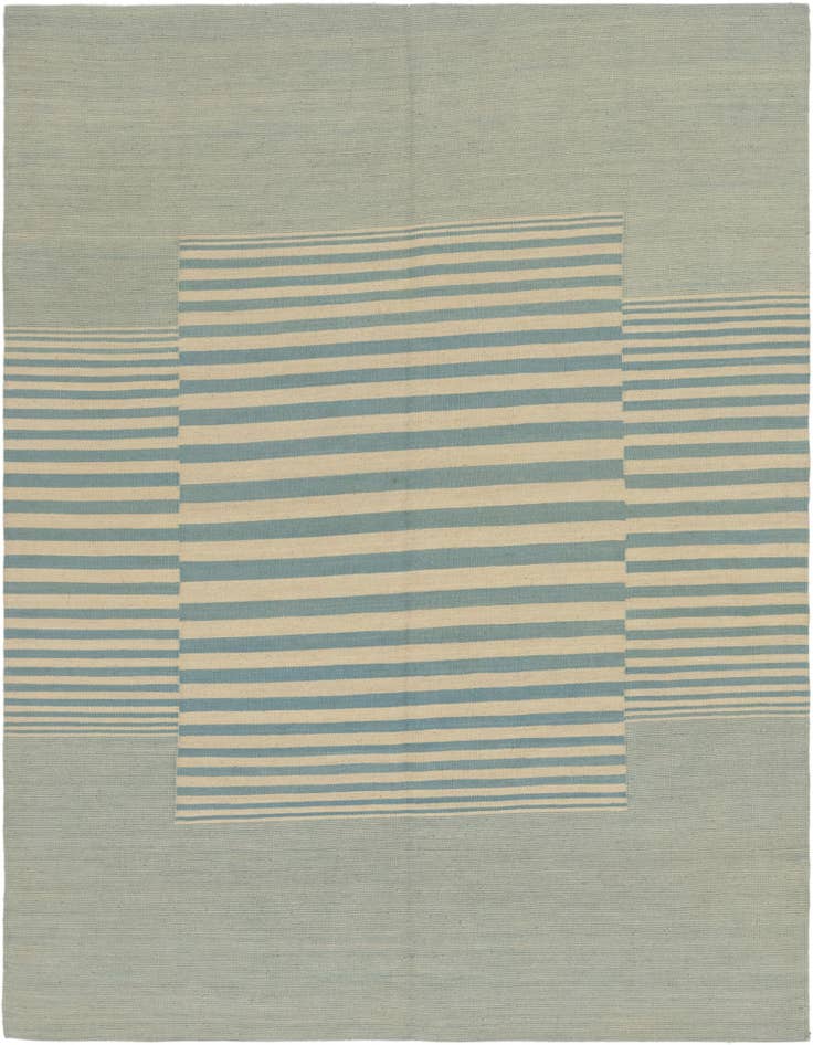 Detail image of 5' 10 x 7' 8 Hand Woven Kilim Modern Wool Rug