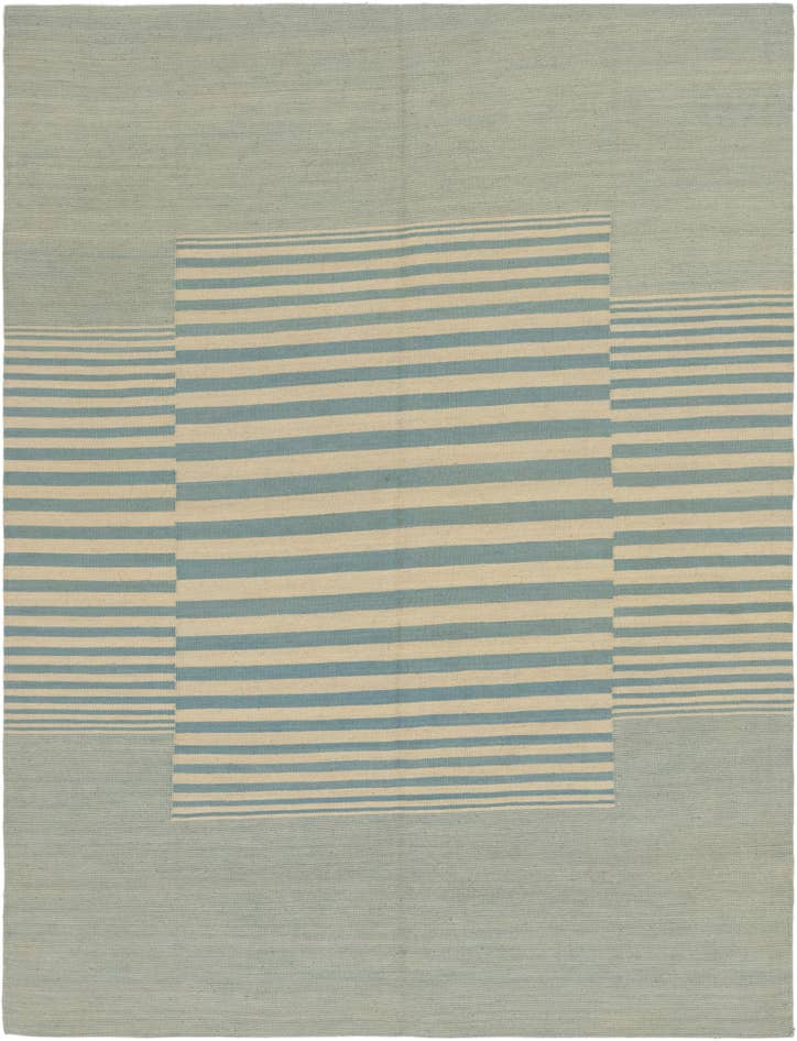 Detail image of 5' 10 x 7' 8 Hand Woven Kilim Modern Wool Rug