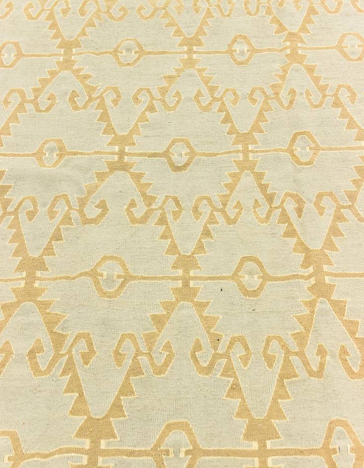 Detail image of 6' 2 x 8' 9  Hand Woven Kilim Modern Wool Rug