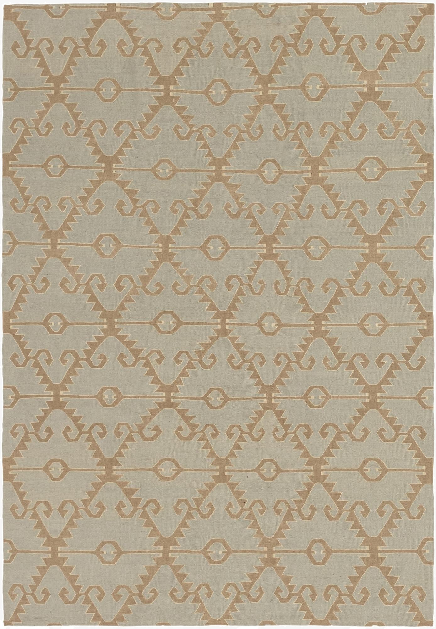 6' 2 x 8' 9  Hand Woven Kilim Modern Wool Rug