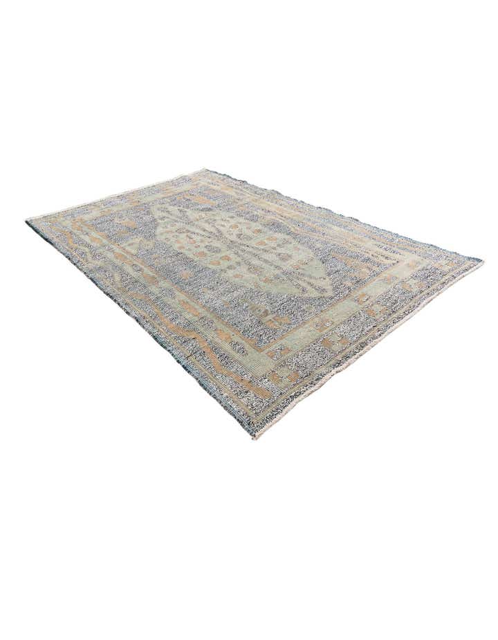 6' 1 x 9' 4 Hand Knotted Moroccan Wool Rug
