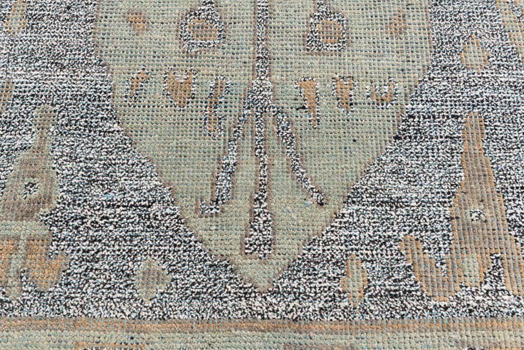 Detail image of 6' 1 x 9' 4 Hand Knotted Moroccan Wool Rug