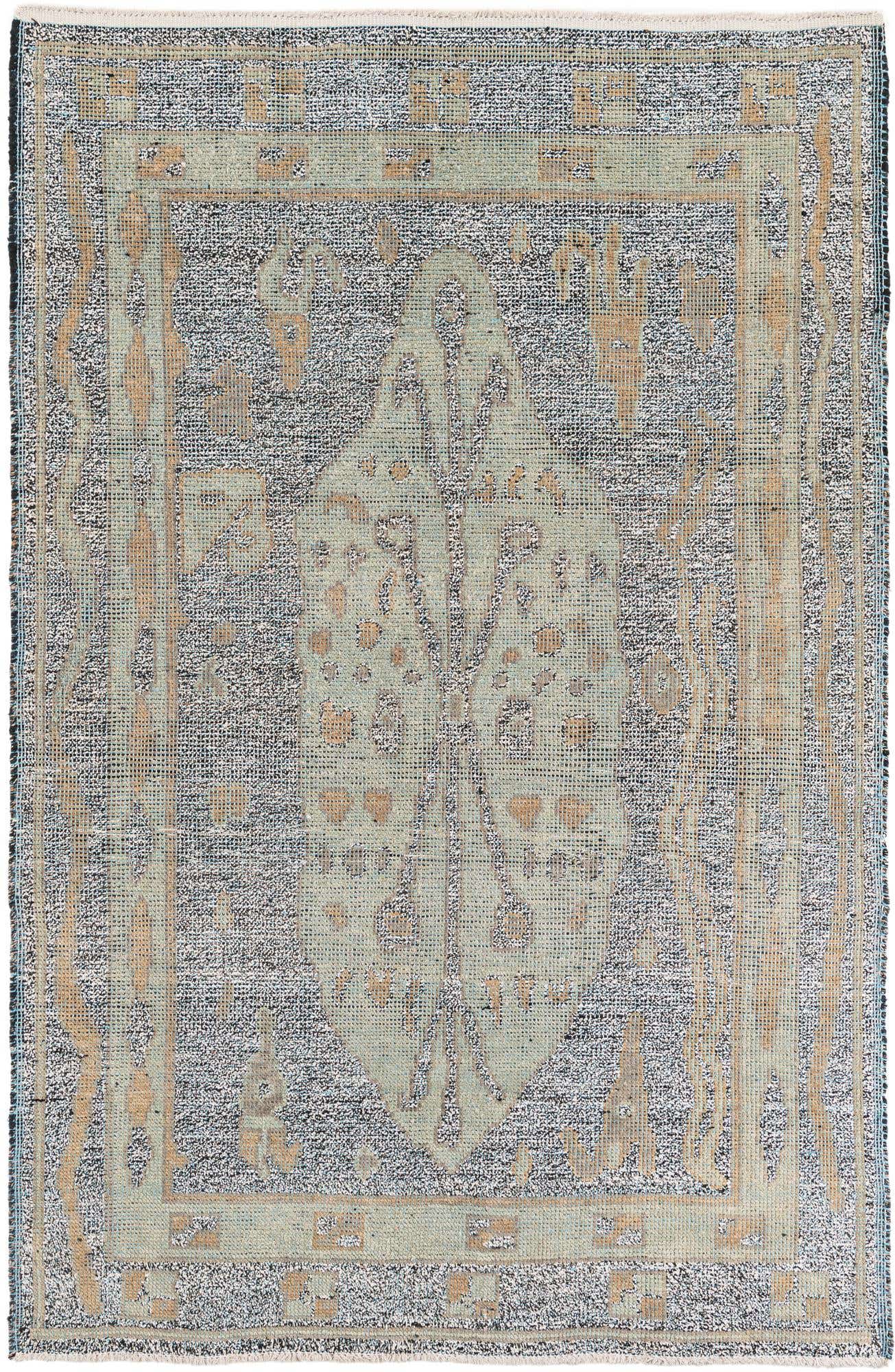 6' 1 x 9' 4 Hand Knotted Moroccan Wool Rug