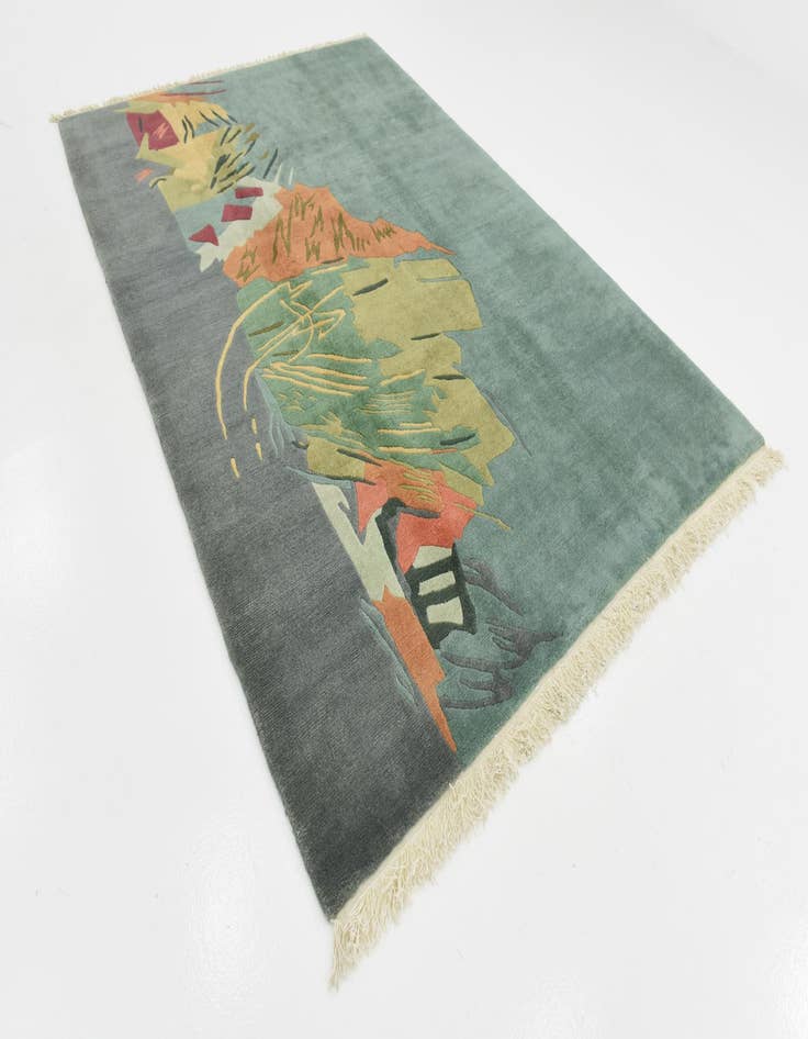 Detail image of 6' 8 x 9' 7 Hand Knotted Nepal Wool Rug