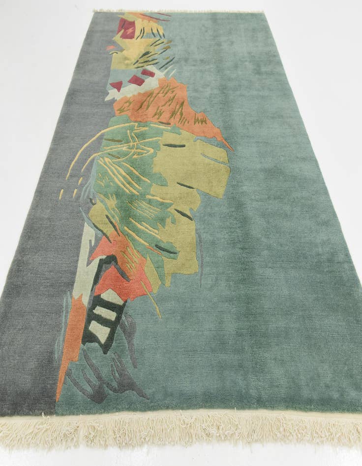 Detail image of 6' 8 x 9' 7 Hand Knotted Nepal Wool Rug