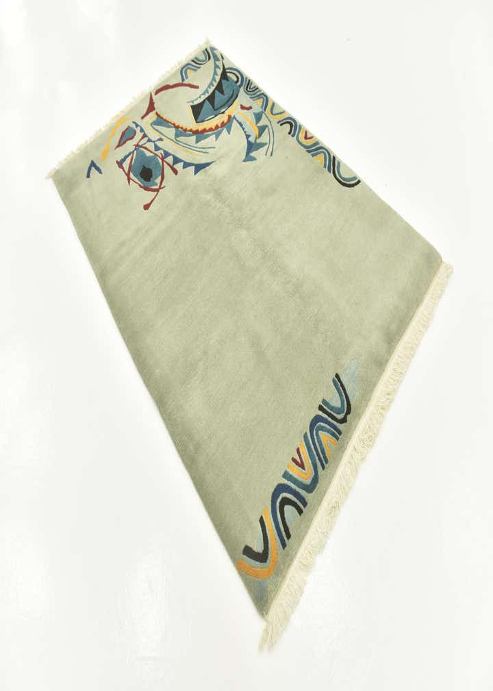 4' 7 x 6' 8 Hand Knotted Nepal Wool Rug