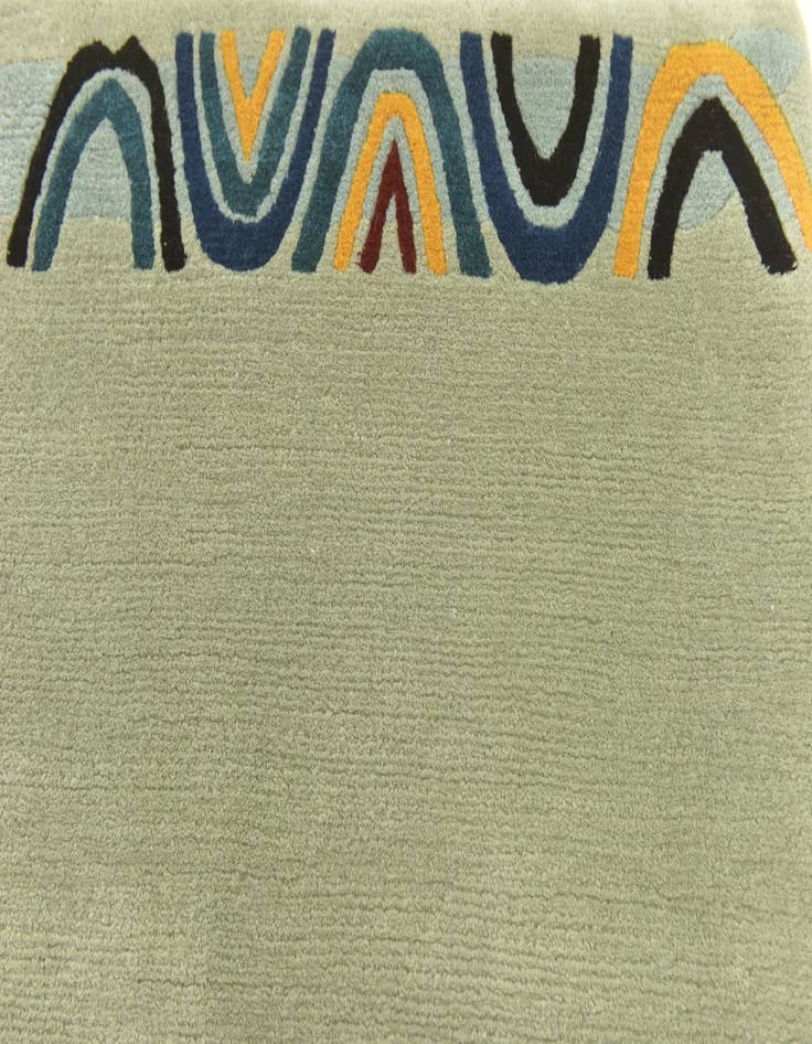 Detail image of 4' 7 x 6' 8 Hand Knotted Nepal Wool Rug