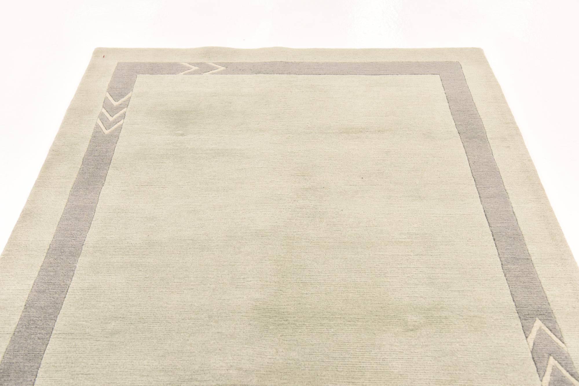4' 8 x 6' 7 Hand Knotted Nepal Wool Rug