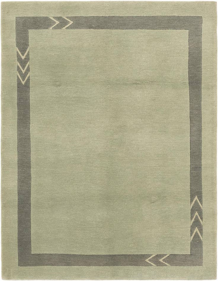 Detail image of 4' 8 x 6' 7 Hand Knotted Nepal Wool Rug