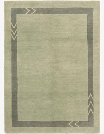 4' 8 x 6' 7 Hand Knotted Nepal Wool Rug