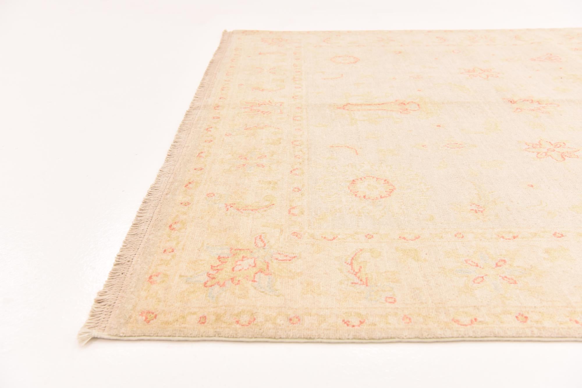 5' 3 x 8' 2 Hand Knotted Peshawar Ziegler Rug
