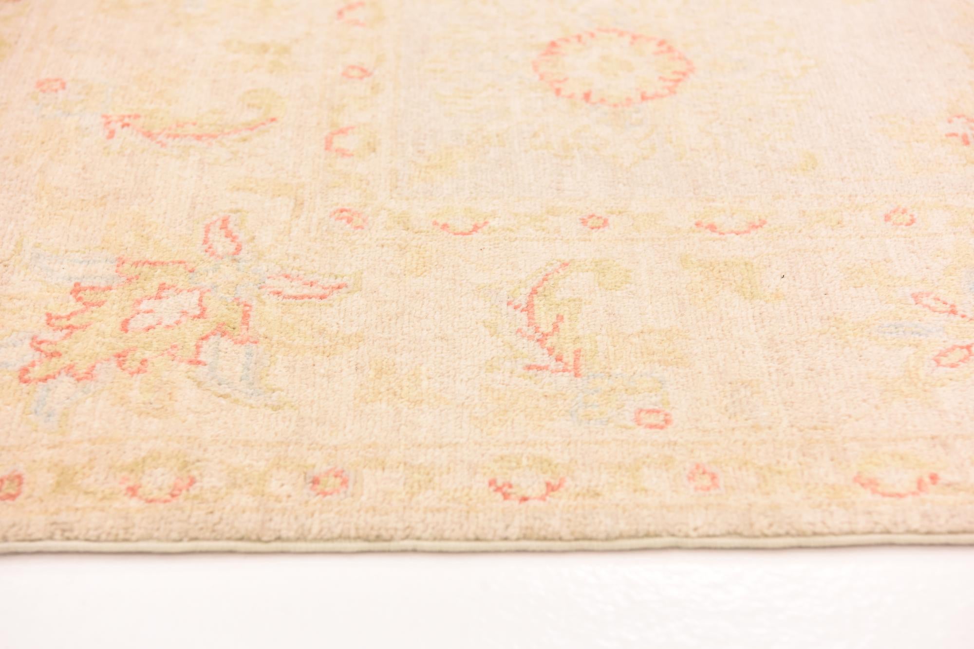 5' 3 x 8' 2 Hand Knotted Peshawar Ziegler Rug