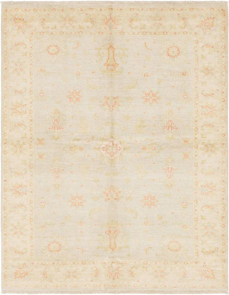 Detail image of 5' 3 x 8' 2 Hand Knotted Peshawar Ziegler Rug